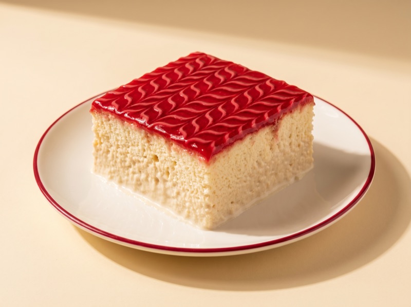 A raspberry tres leches, among the best tres leches in Amsterdam, at Ruma